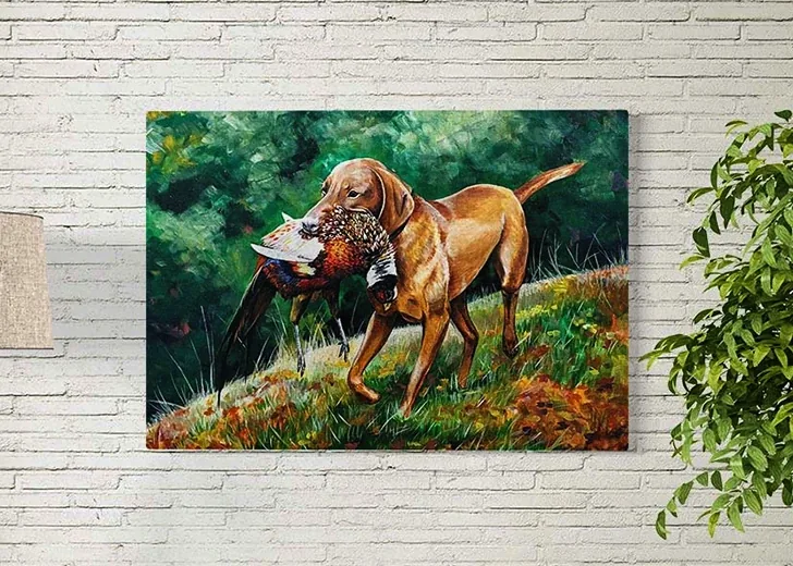 Magyar vizsla – festmény
