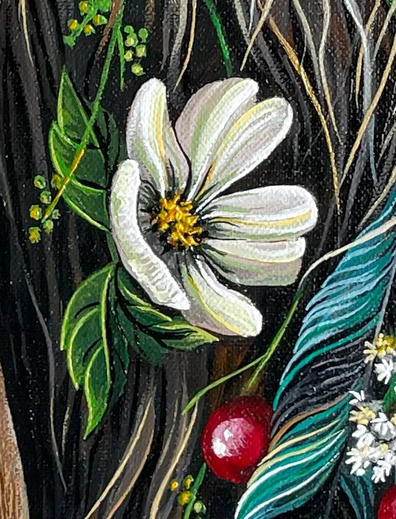 Lovas festmény – részlet